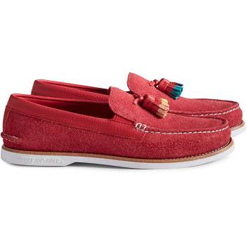 Sperry Unisex Cloud Authentic Original Suede Tassel Cervene - Panske Mokasíny